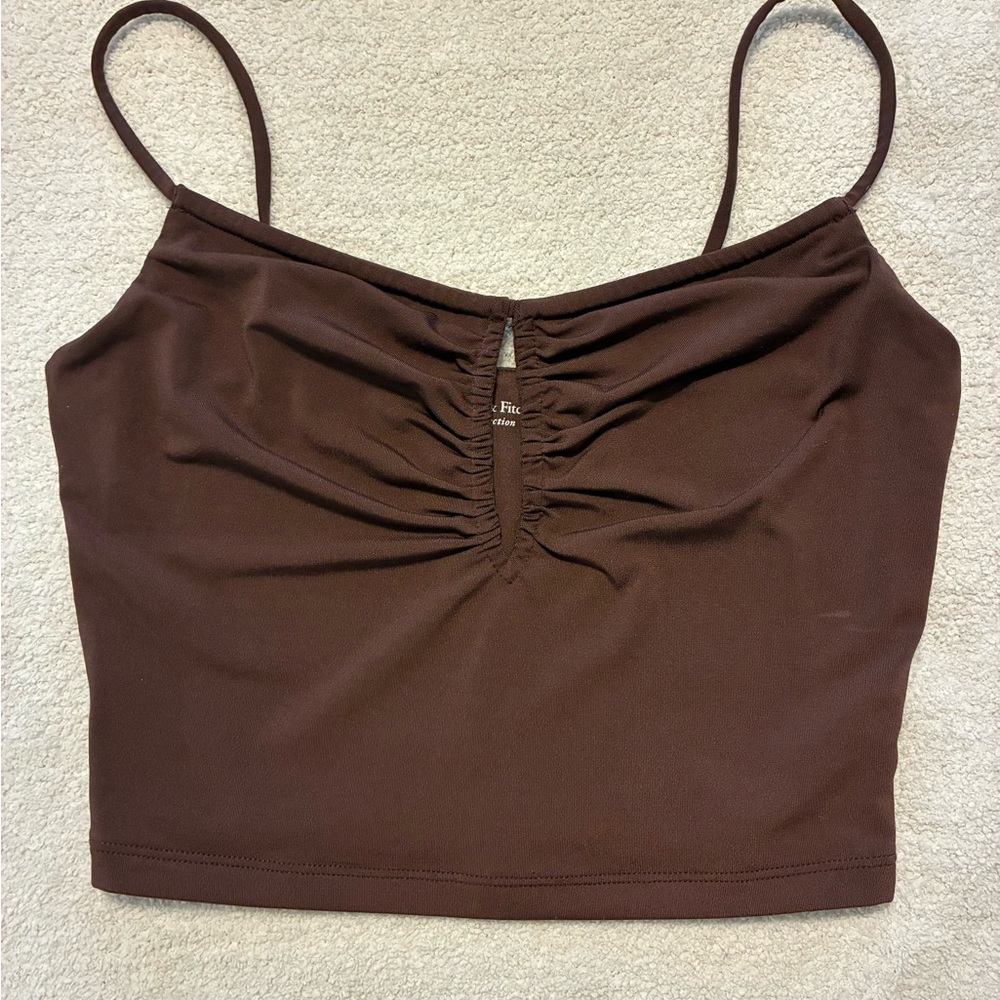 Abercrombie & Fitch Soft A&F collection cropped tank top
